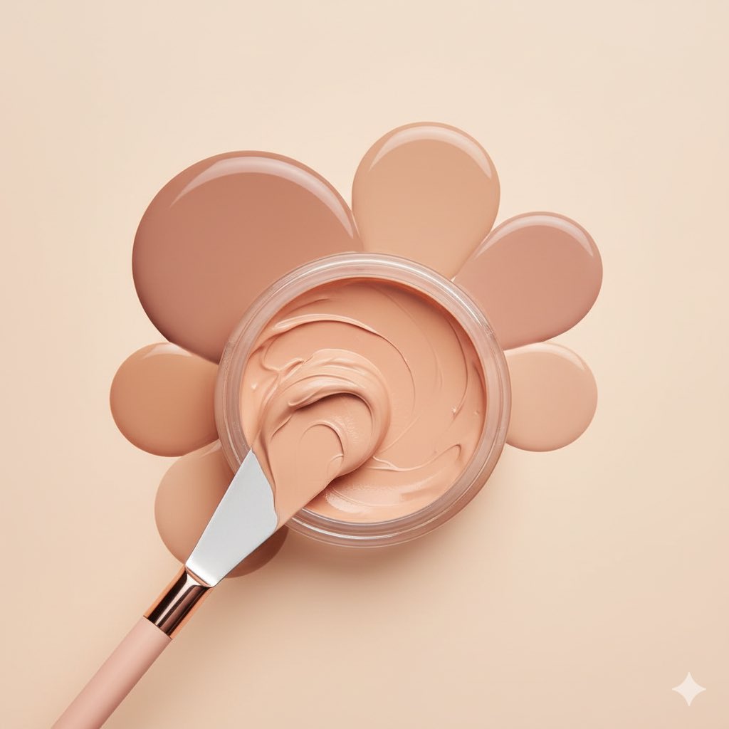 ASMR-style Visual for Cream Blush and Foundation — Nano Banana Pro AI Generated Image