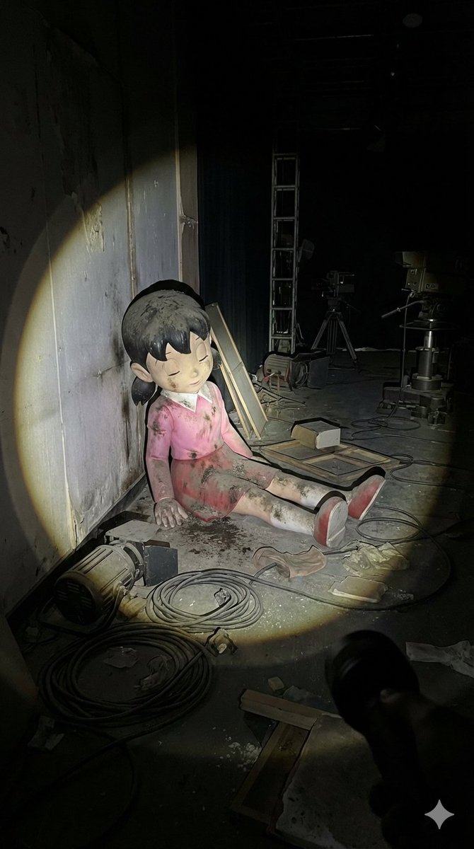 Abandoned Promotional Statue Conversion Prompt — Nano Banana Pro AI Generated Image