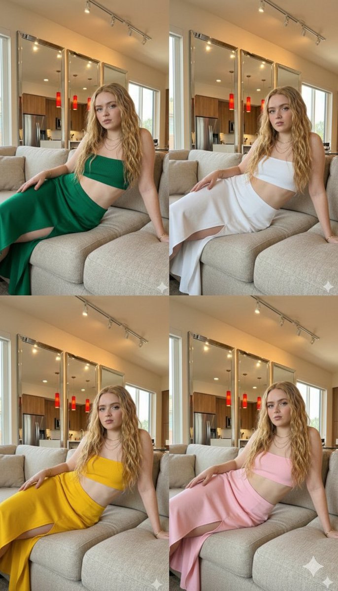 Multi-Celebrity Clone Fashion Collage Scenarios — Nano Banana Pro AI Generated Image