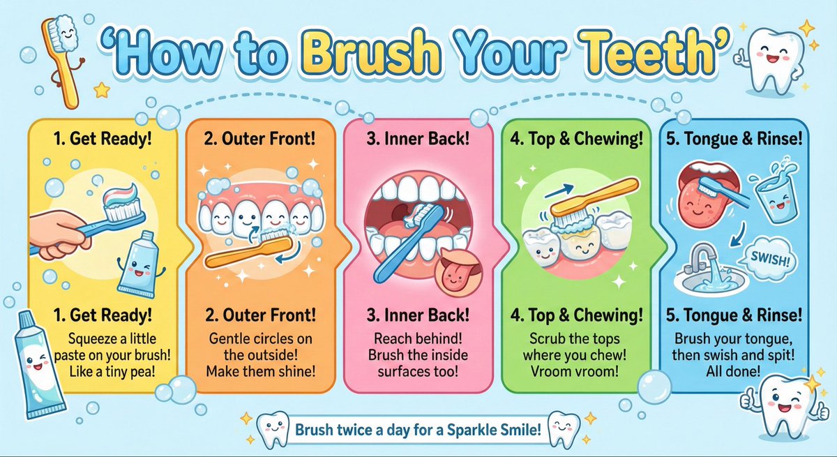 Kid-Friendly Routine Poster Prompt — Nano Banana Pro AI Generated Image