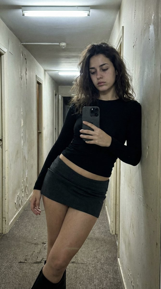 Ultra Photorealistic iPhone Selfie in an Empty Hallway — Nano Banana Pro AI Generated Image