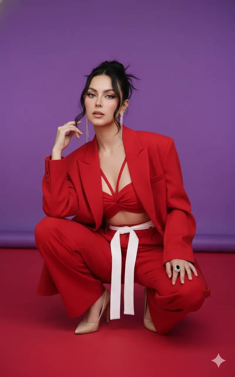 Dual Image Generation in Modern Formal Scarlet Red — Nano Banana Pro AI Generated Image