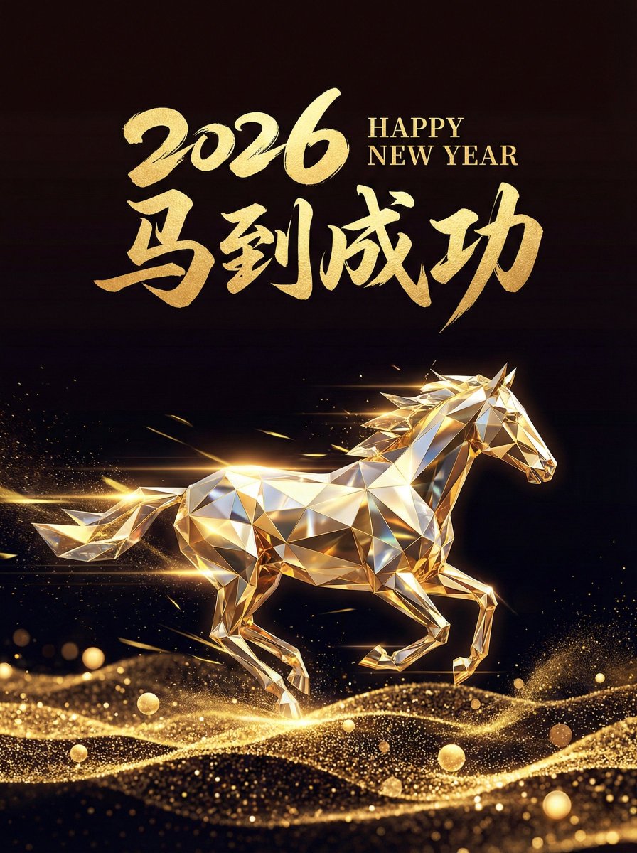 2026 Year of the Horse Poster Design Prompt — Nano Banana Pro AI Generated Image