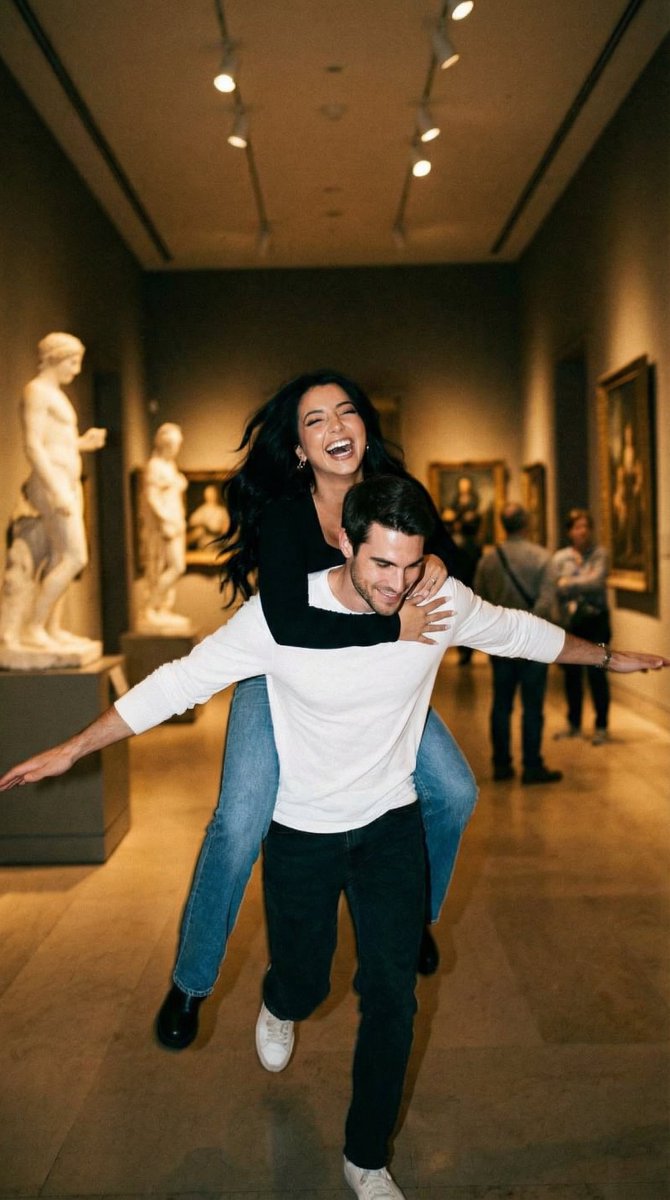 Cinematic Playful Couple Action Blur Editorial — Nano Banana Pro AI Generated Image