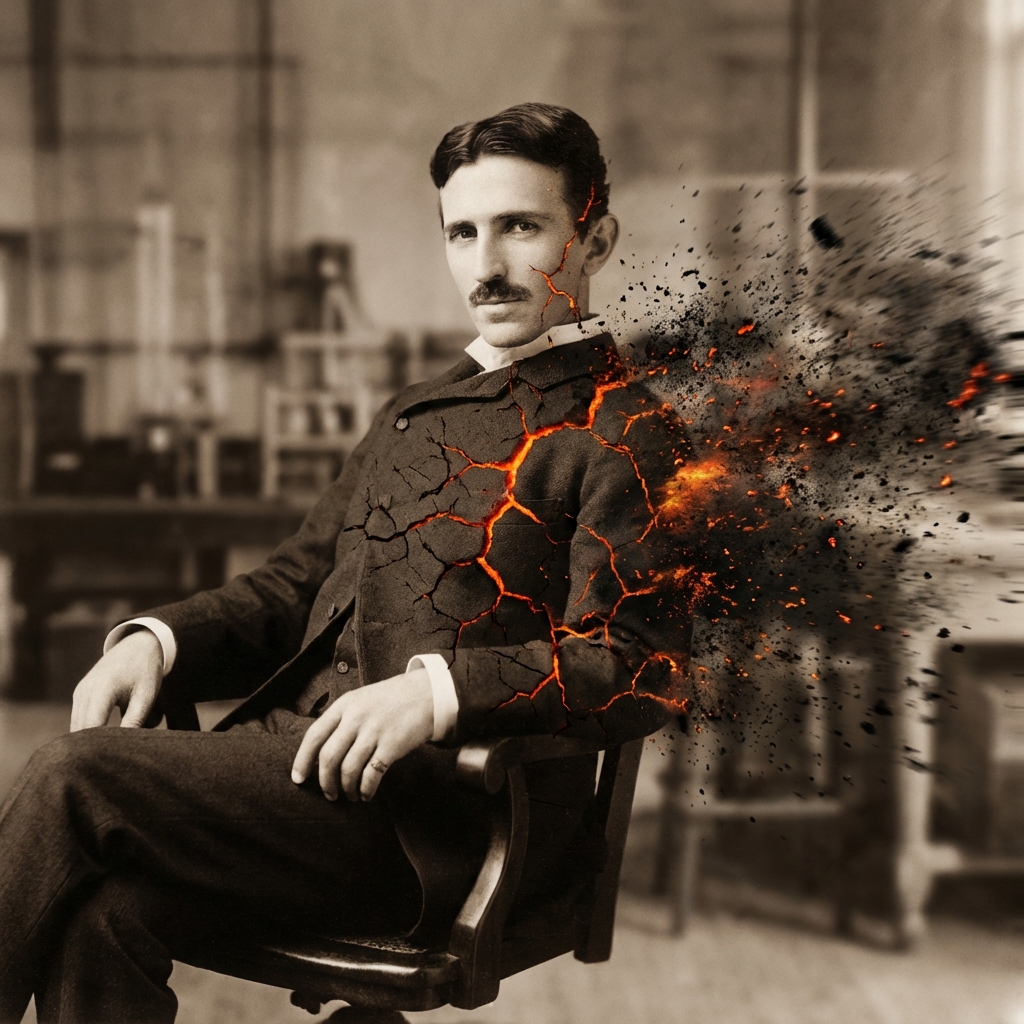 Disintegration Effect Function Prompt — Nano Banana Pro AI Generated Image