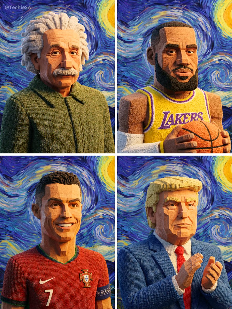 Geometric Clay Figures — Nano Banana Pro AI Generated Image