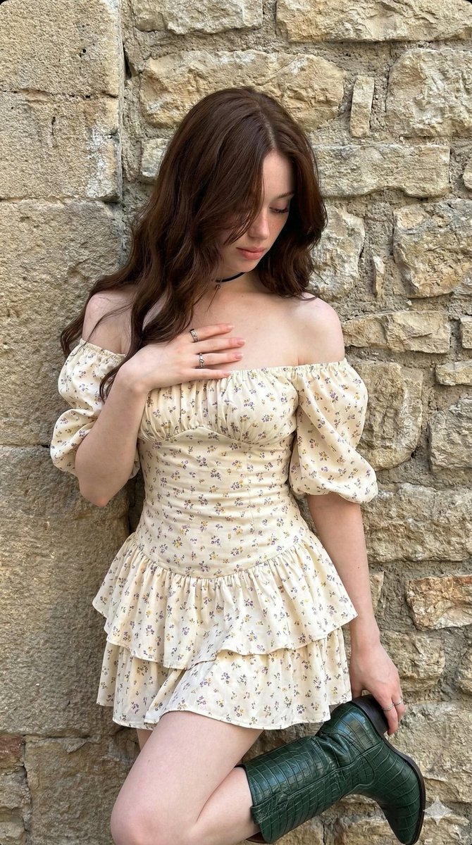 Bohemian Portrait with Cowboy Boot Prop — Nano Banana Pro AI Generated Image