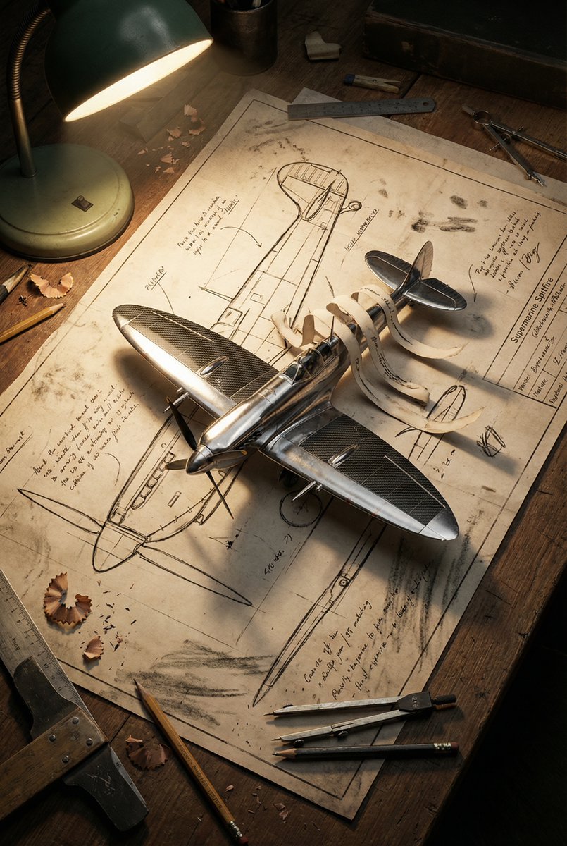 Blueprint to 3D Chrome Manifestation Prompt — Nano Banana Pro AI Generated Image