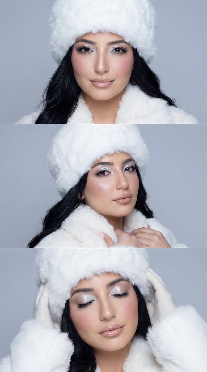 Luxury Winter Couture Beauty Editorial — Nano Banana Pro AI Generated Image