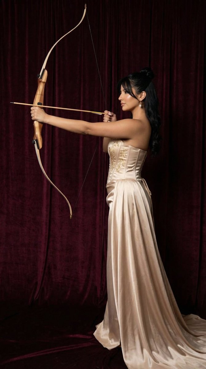 Cinematic Couture Archer Portrait — Nano Banana Pro AI Generated Image