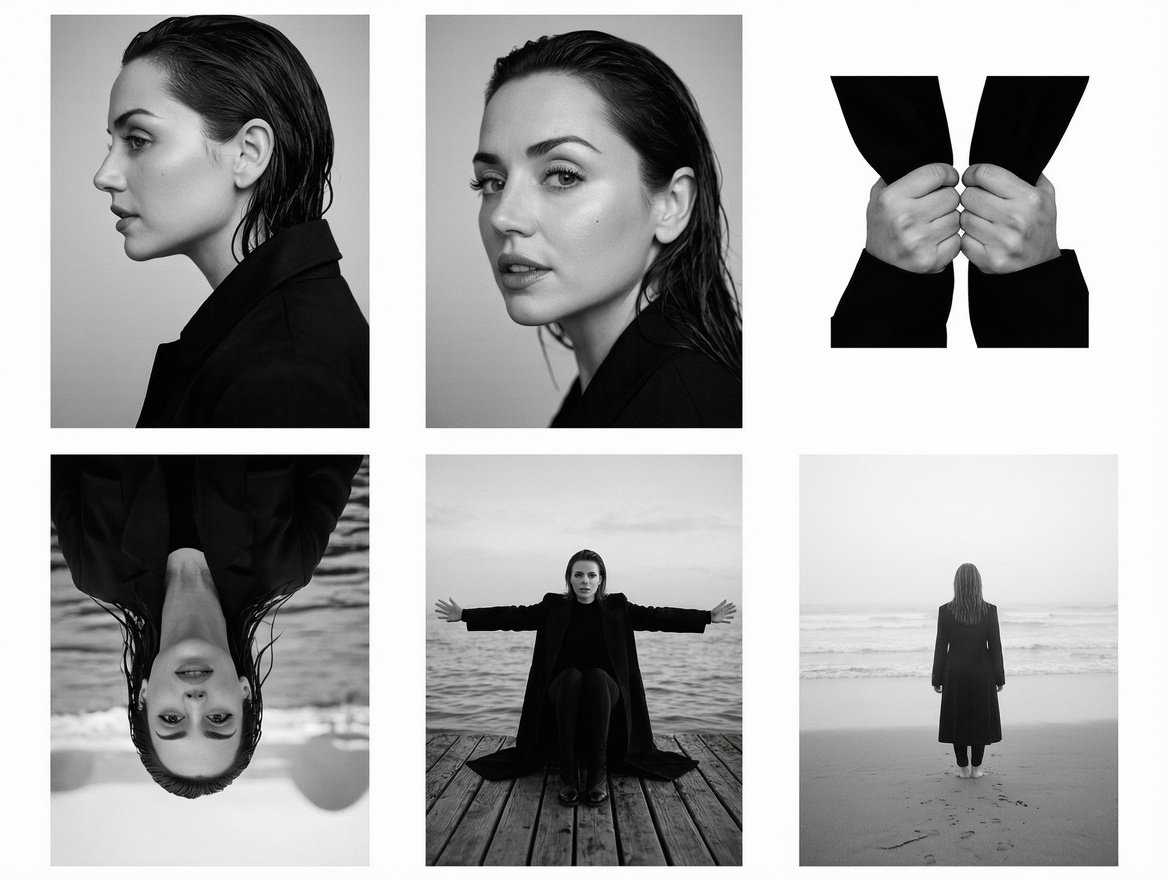 Six-Image 90s Zine Fashion Collage — Nano Banana Pro AI Generated Image