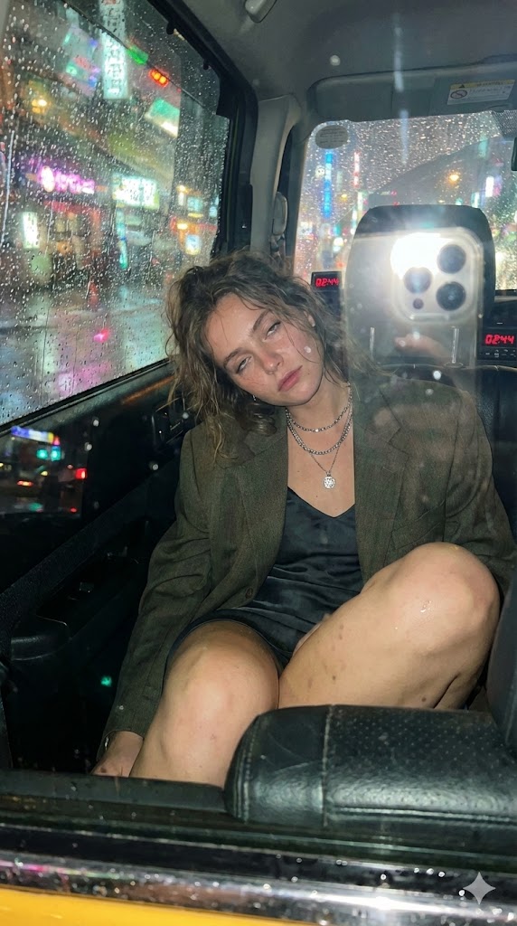 Candid Taxi-Ride Dump Photography — Nano Banana Pro AI Generated Image