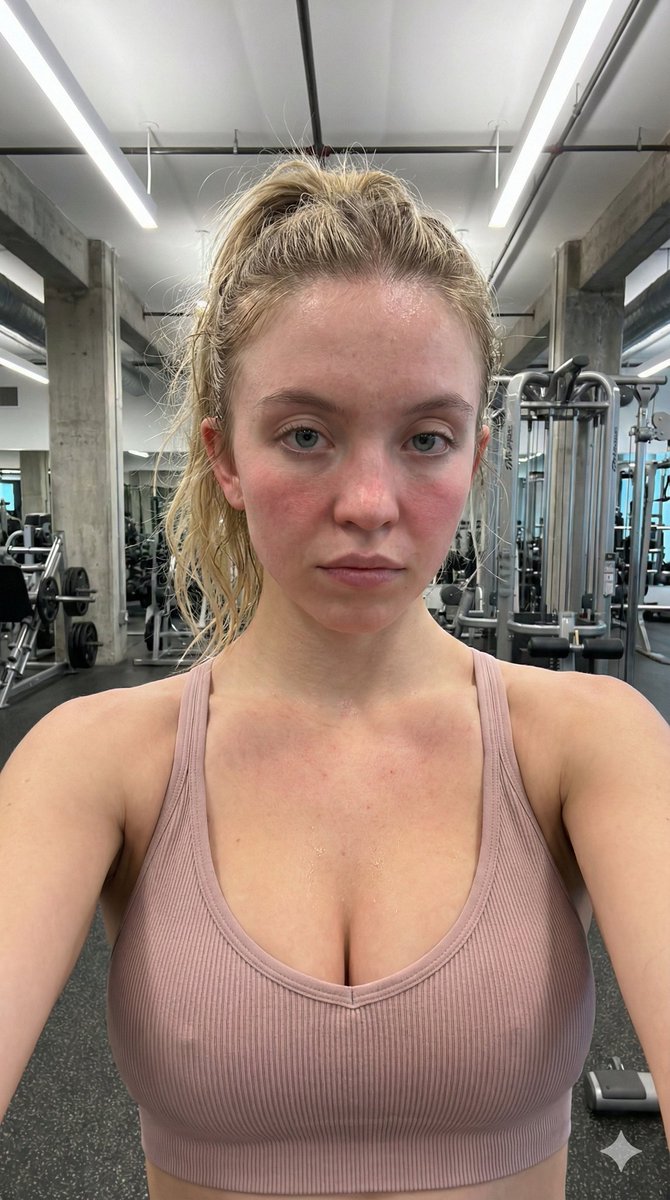 Raw Post-Workout Gym Selfie — Nano Banana Pro AI Generated Image