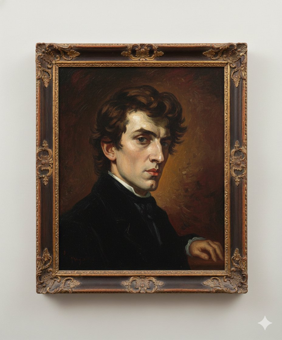 Image Generation Prompt: Arranging Delacroix's Chopin — Nano Banana Pro AI Generated Image