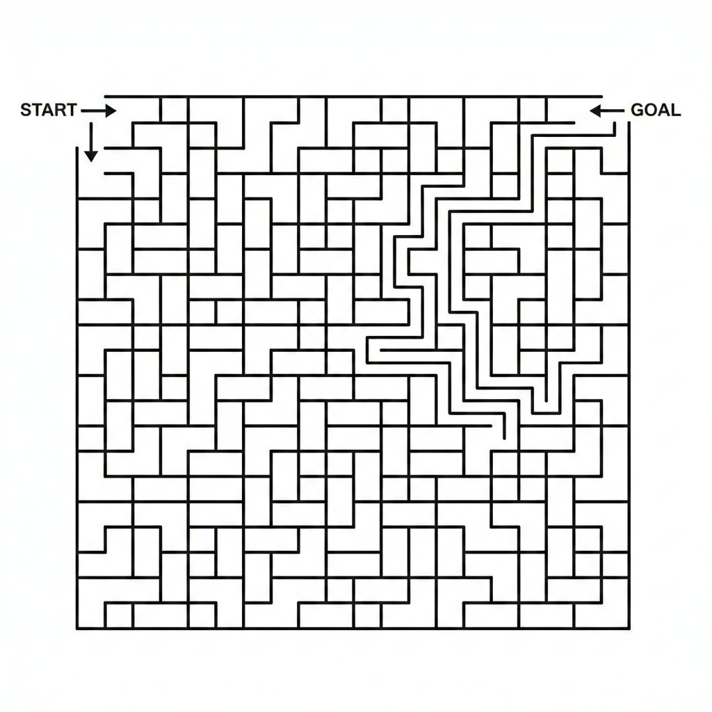Maze Generation Failure in Nano Banana — Nano Banana Pro AI Generated Image
