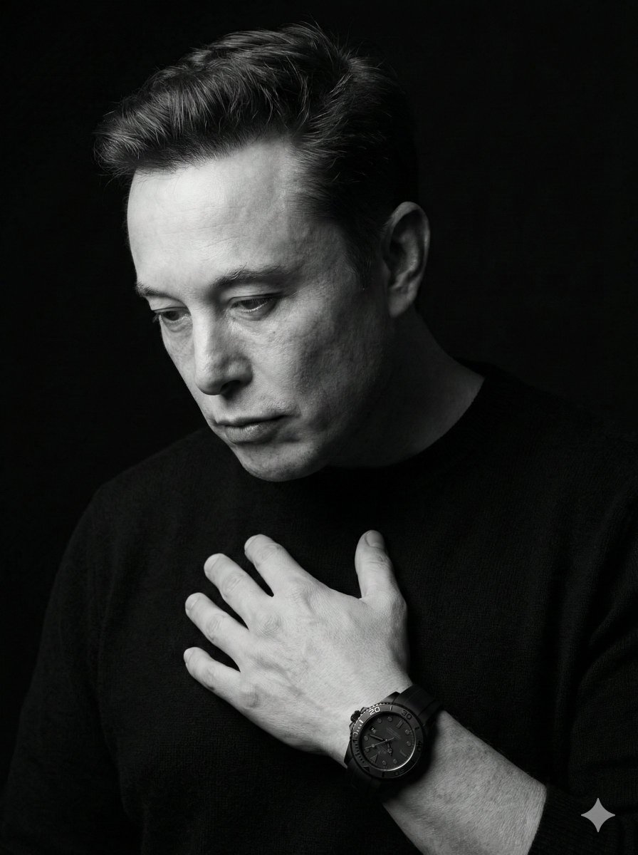 Dramatic Black & White Portrait — Nano Banana Pro AI Generated Image