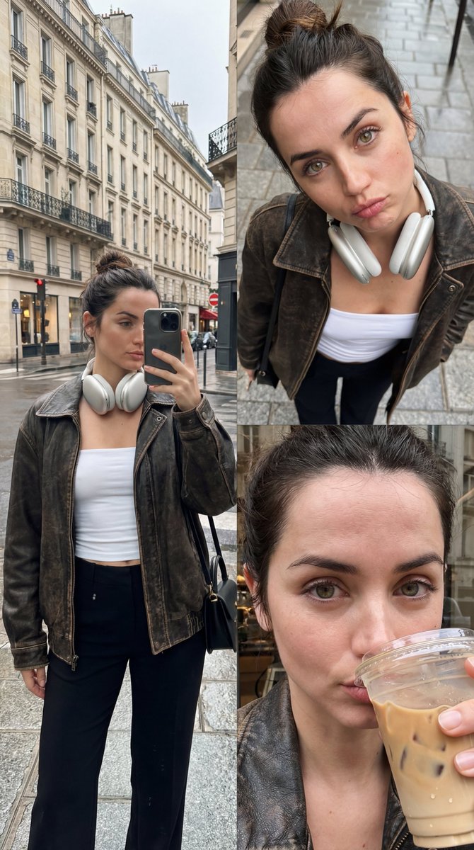 Forensic-Level Digital Twin of Ana de Armas in Triptych — Nano Banana Pro AI Generated Image