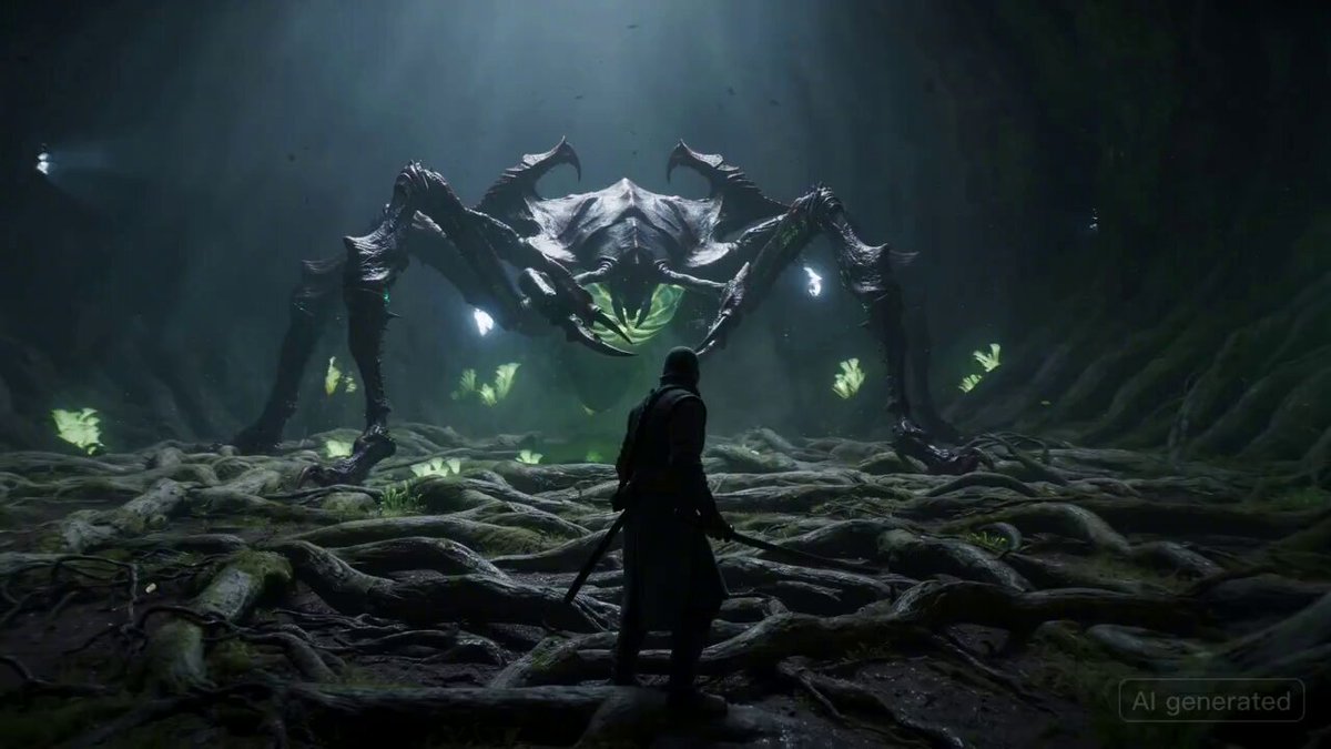 Surreal Ronin Action Scene