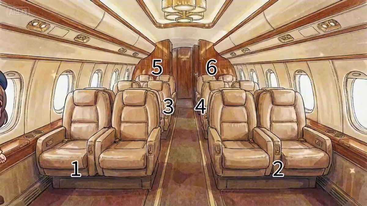 Multi-Character Cabin Seating Prompt
