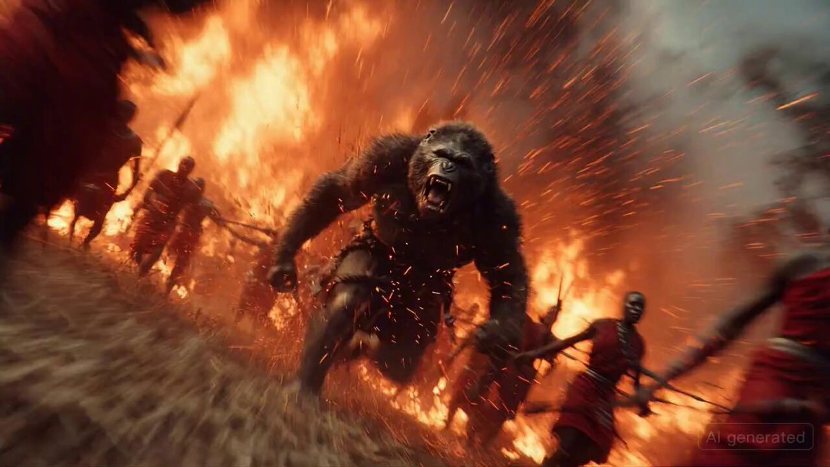 Chaos erupts in a Maasai village