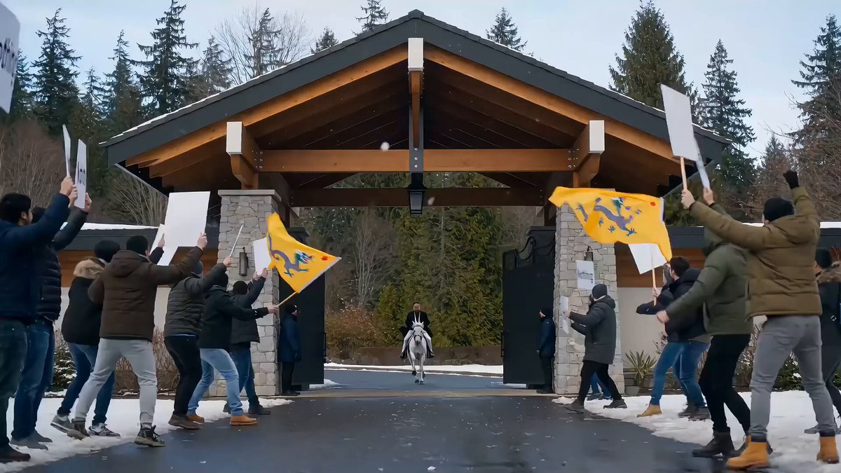 Equestrian Charge in Vancouver Luxury District