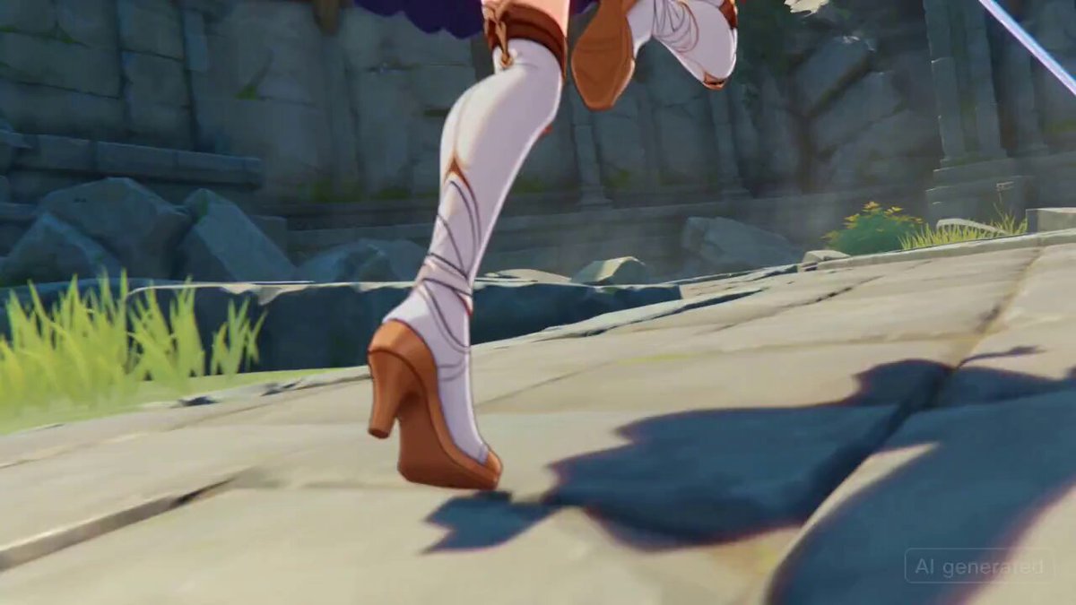 Anime Scene of Lumine from Genshin Impact