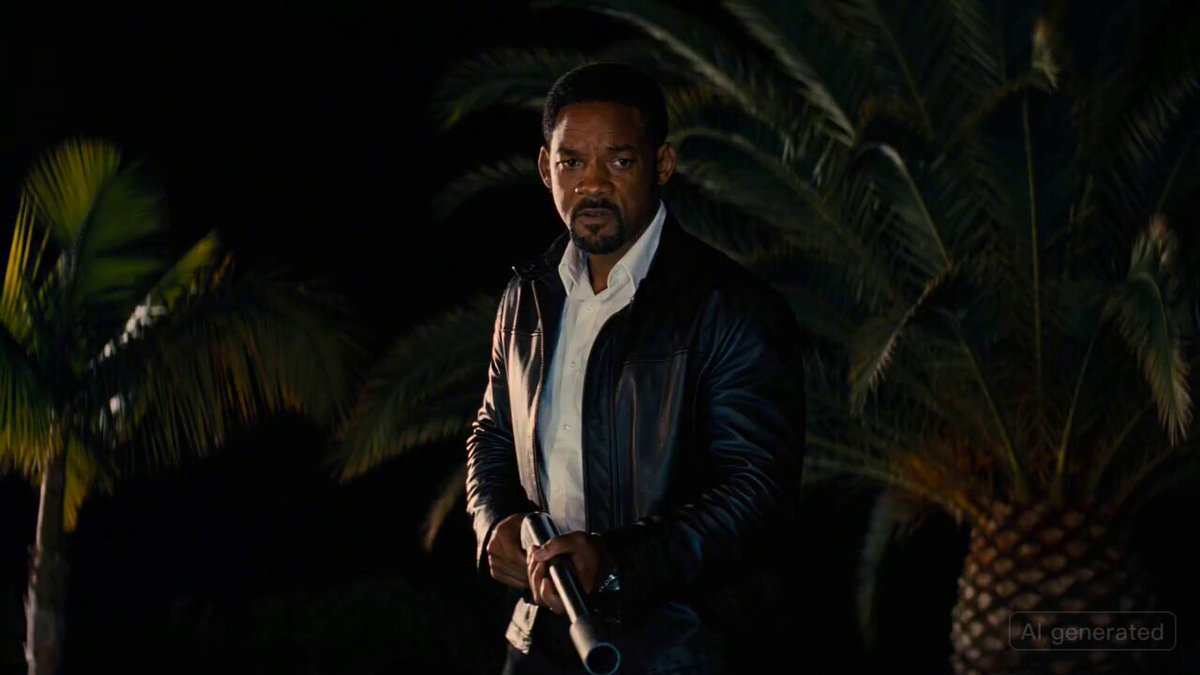 Tarantino-Style Hollywood Night Scene with Will Smith and a Flamethrower