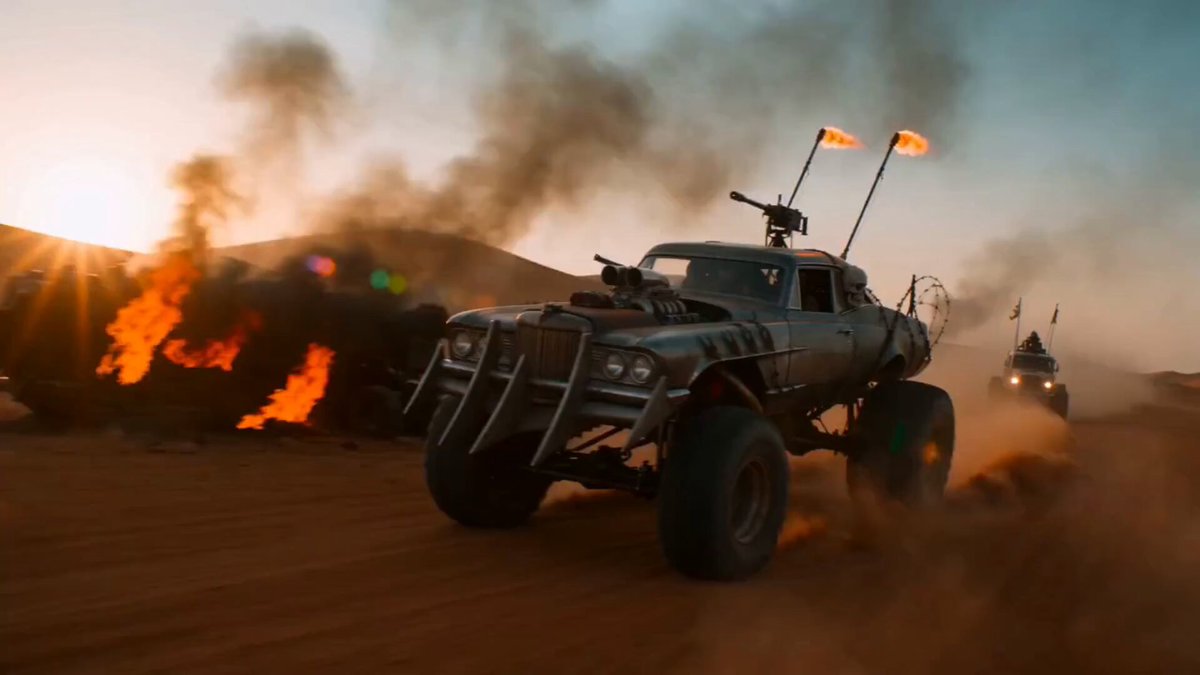 Post-Apocalyptic War Vehicle in Desert