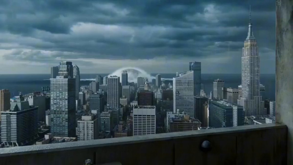 Colossal Katamari Ball Emerging from the Ocean