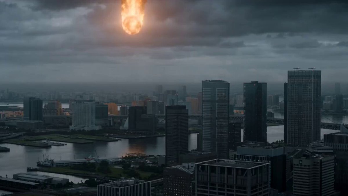 Epic Cinematic Apocalyptic Disaster Scene