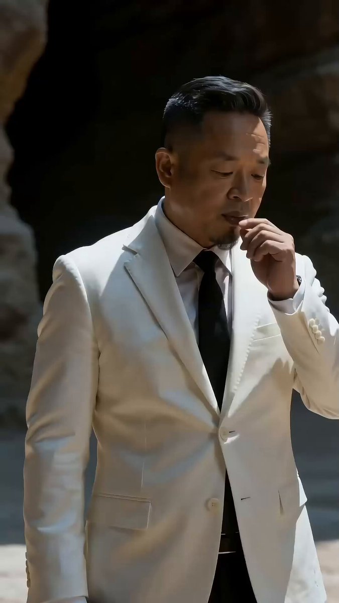 Cinematic Fight Scene Prompt: White Suit Man vs. Siberian Long-Haired Cat