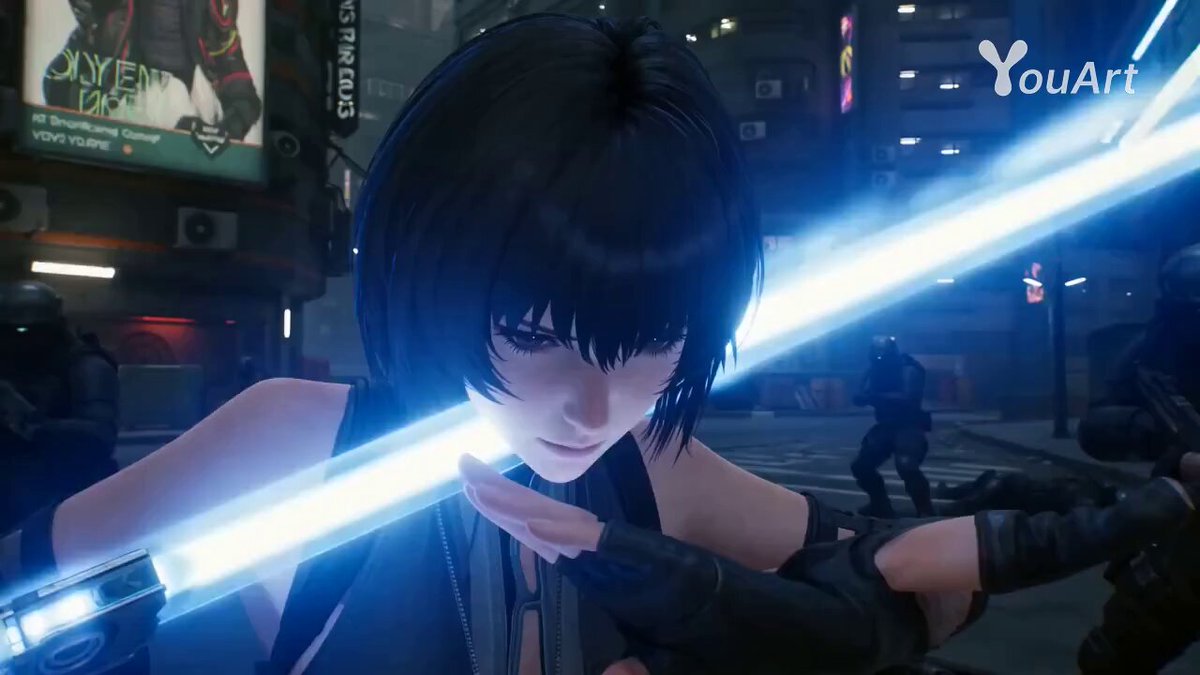 Cyberpunk Assassin CGI Scene