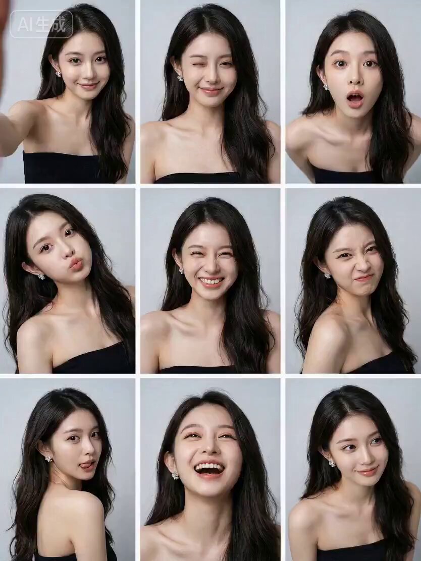 Nine-Panel Grid Interactive Animation