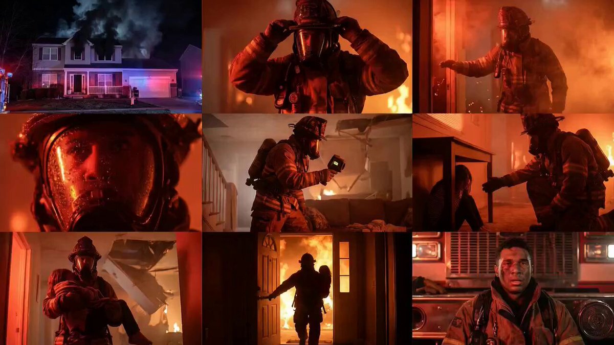 Cinematic Rescue Montage Storyboard Prompt