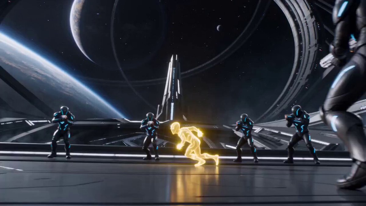 Futuristic Sci-Fi Action Scene