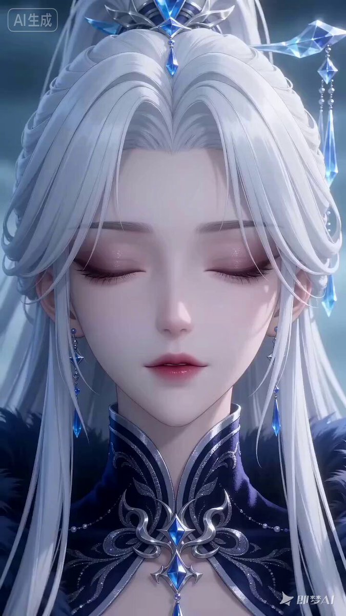 Seedance 2.0 Prompt for Anime Style White-Haired Girl