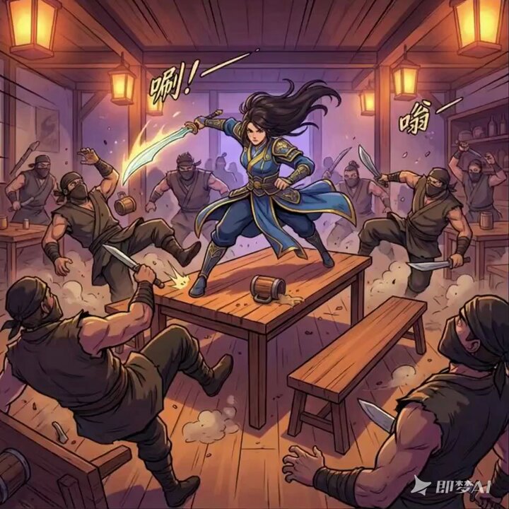 Martial Arts Fight Scene Generation Prompt