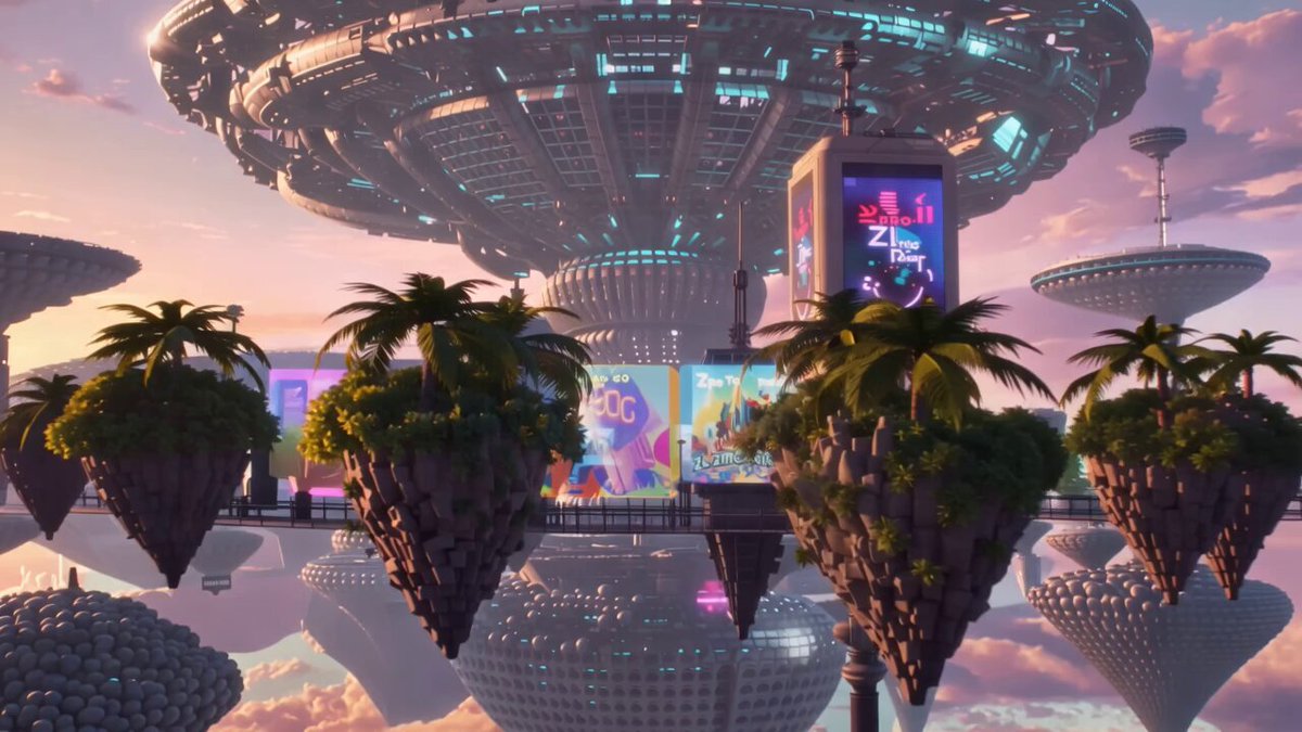 Pastel Pink-Blue Dyson Swarm